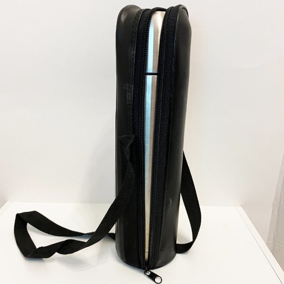 New Stainless Steel Thermal Water Coffee Bottle & Carry Pouch - Picture 4 of 7